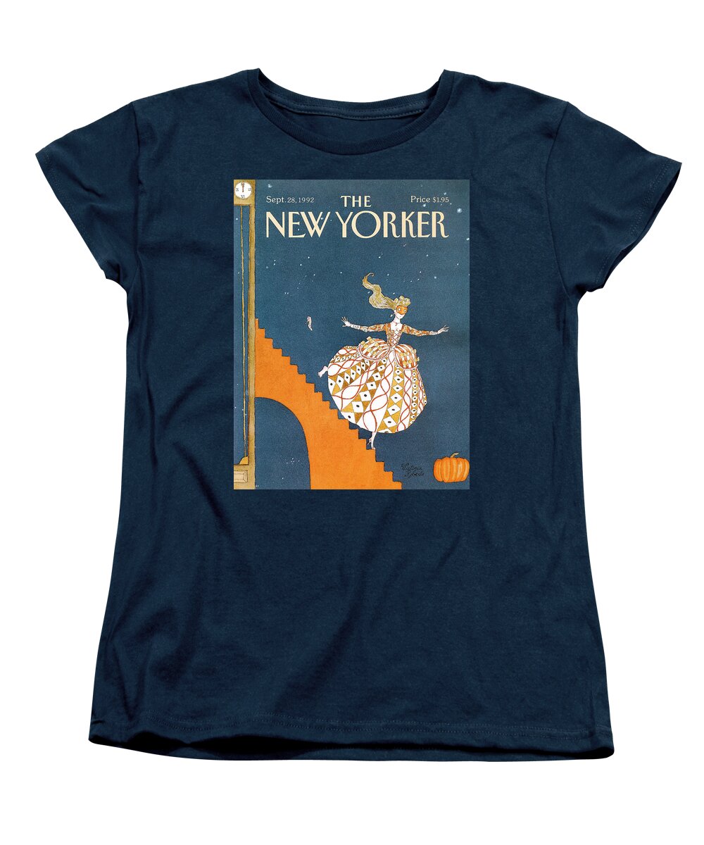 Fashion Women's T-Shirt (Standard Fit) featuring the painting New Yorker September 28th, 1992 by Victoria Roberts