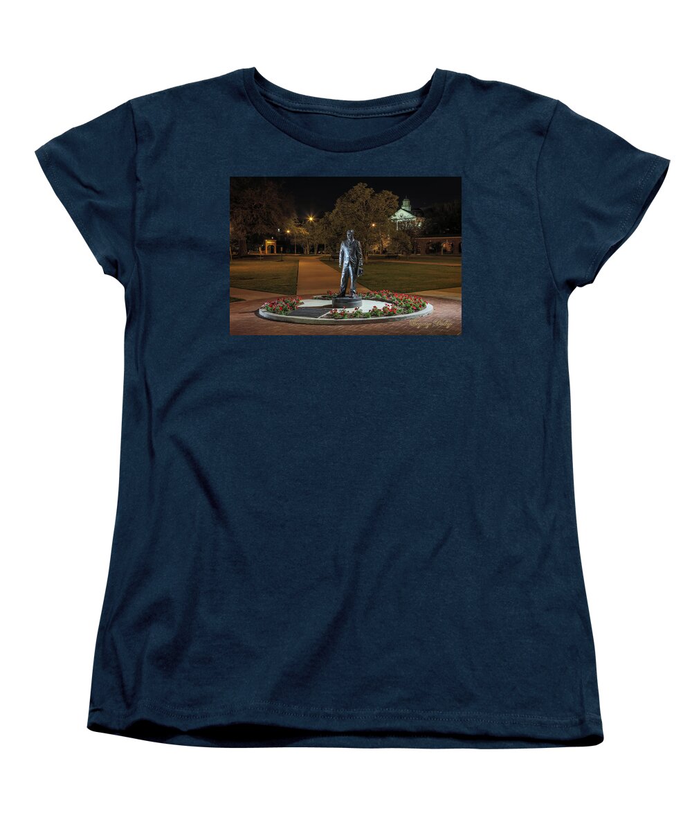 Edwin Stephens Women's T-Shirt (Standard Fit) featuring the photograph Edwin Stephens at Night by Gregory Daley MPSA