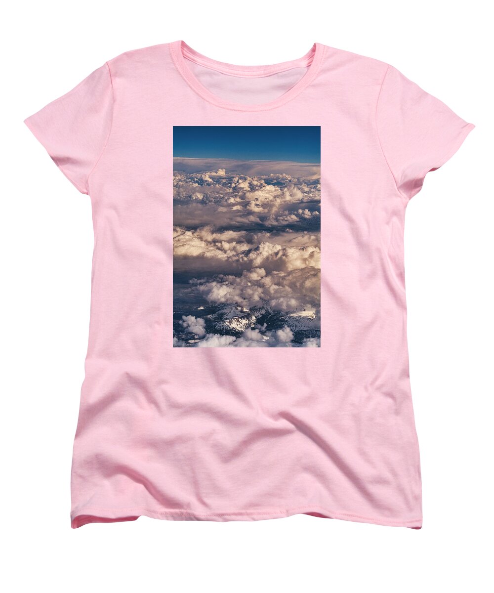Fly Women's T-Shirt (Standard Fit) featuring the photograph Flying over the Rocky Mountains by Steven Ralser