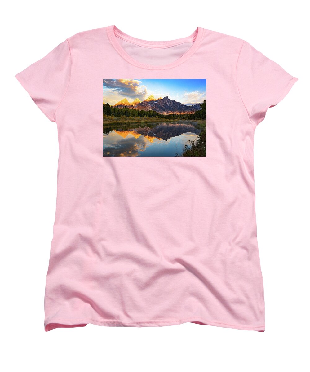 Amaizing Women's T-Shirt (Standard Fit) featuring the photograph The First Light by Edgars Erglis