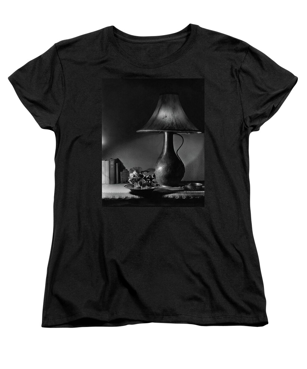 Decorative Art Women's T-Shirt (Standard Fit) featuring the photograph A Jug Lamp by Joseph B. Wurtz