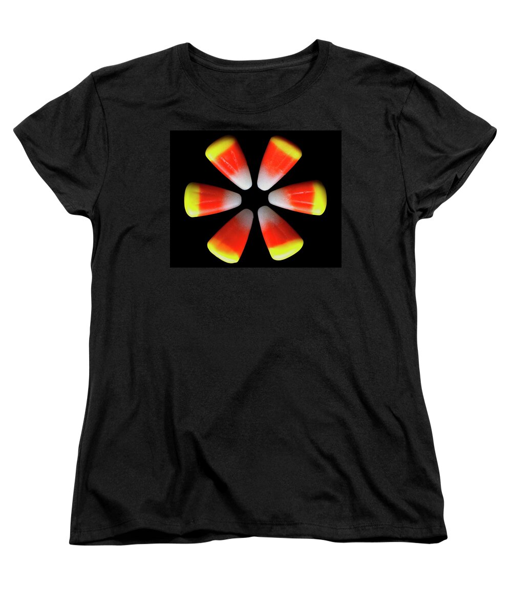 Cooking Women's T-Shirt (Standard Fit) featuring the photograph Candy Corn by Romulo Yanes