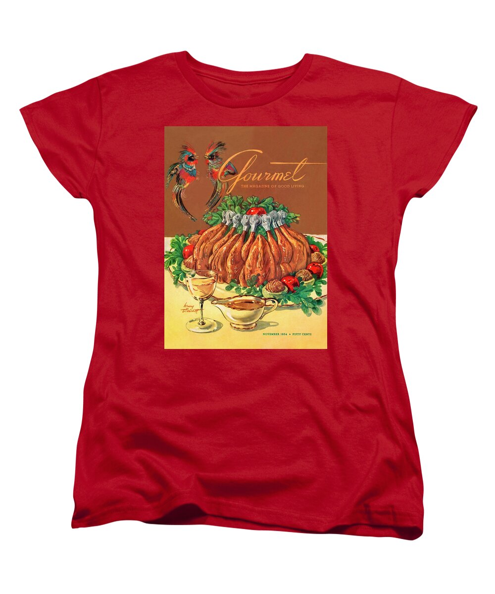 Food Women's T-Shirt (Standard Fit) featuring the photograph A Gourmet Cover Of Chicken by Henry Stahlhut
