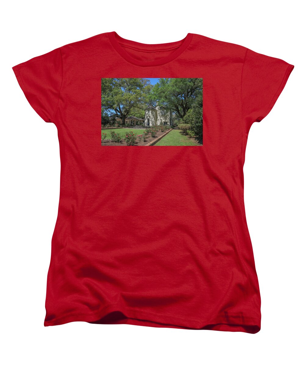Ul Women's T-Shirt (Standard Fit) featuring the photograph Heyman House Garden 3 by Gregory Daley MPSA