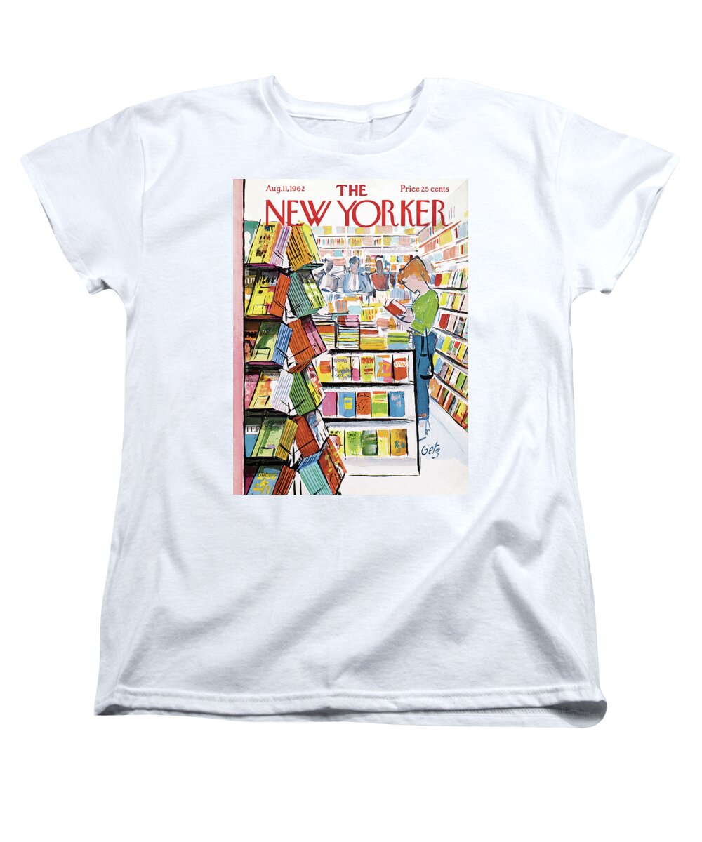 Store Women's T-Shirt (Standard Fit) featuring the painting New Yorker August 11th, 1962 by Arthur Getz