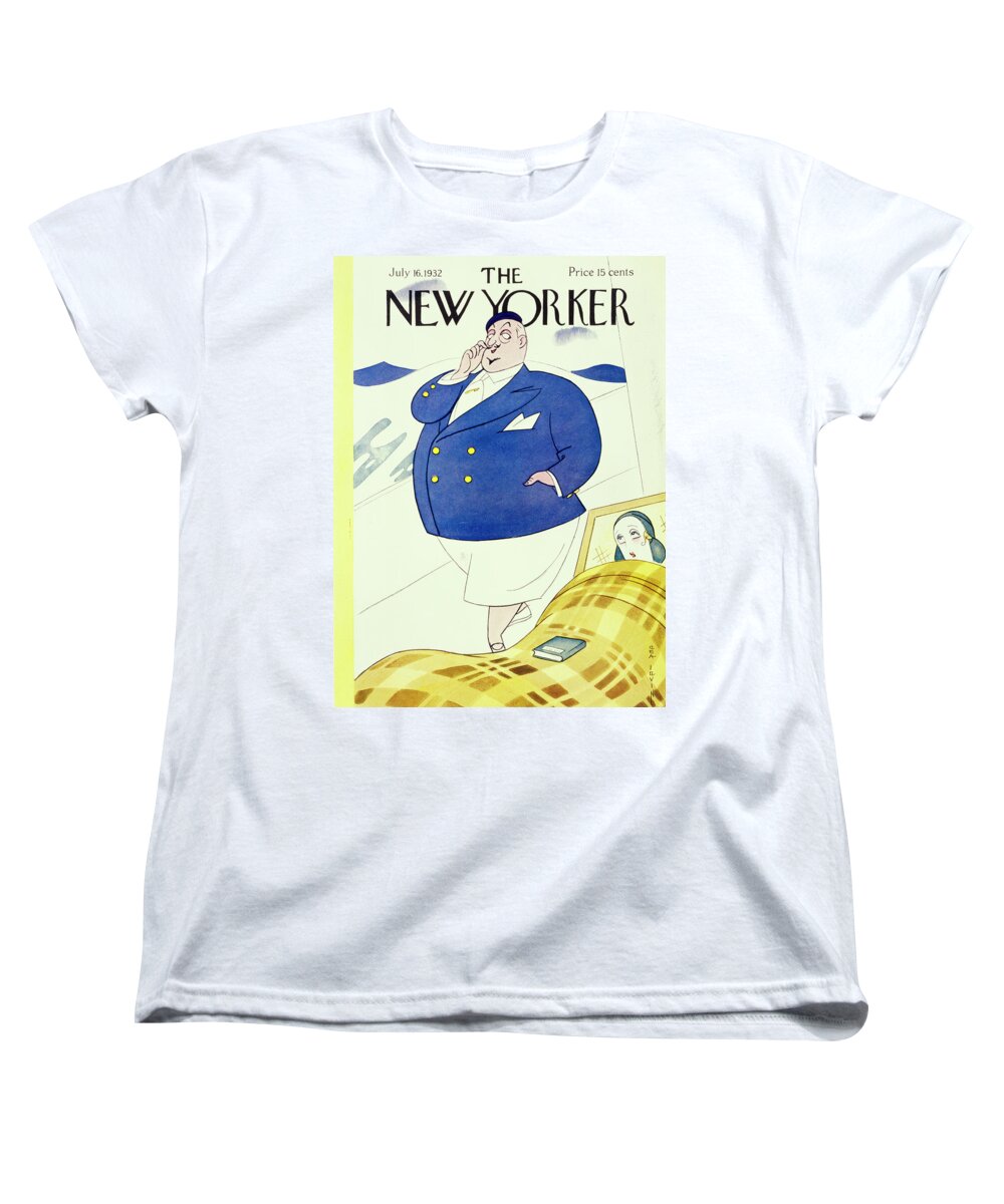 Illustration Women's T-Shirt (Standard Fit) featuring the painting New Yorker July 16 1932 by Rea Irvin