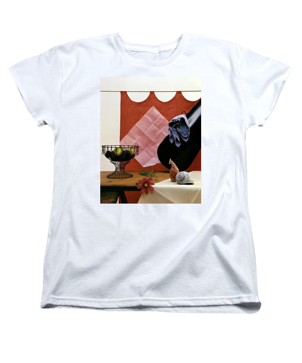 Nobody Women's T-Shirt (Standard Fit) featuring the photograph Red Curtains by Ellestad