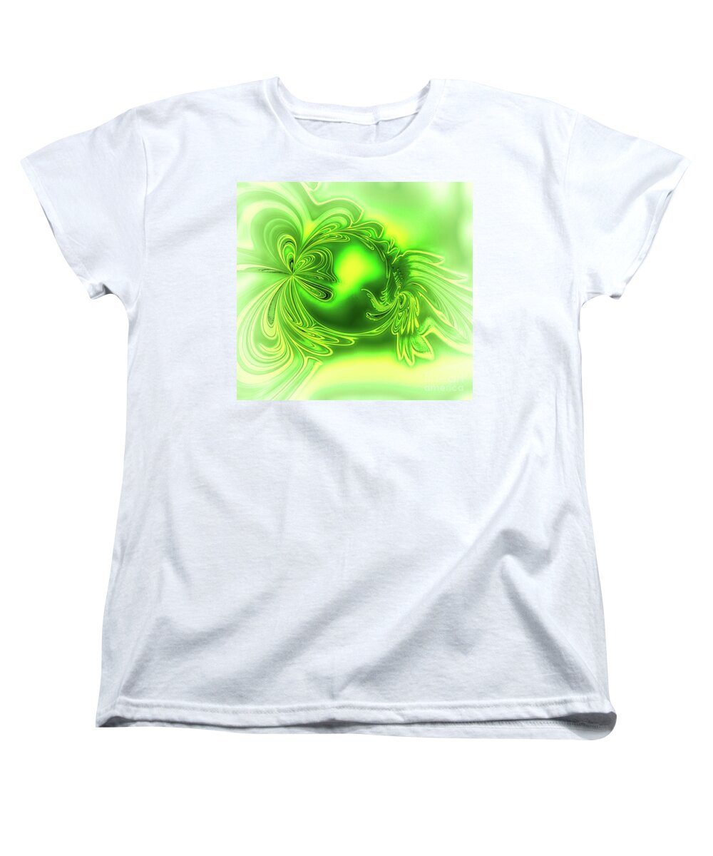 Edelstein Women's T-Shirt (Standard Fit) featuring the digital art Gemstone Green Tourmaline by Eva-Maria Di Bella