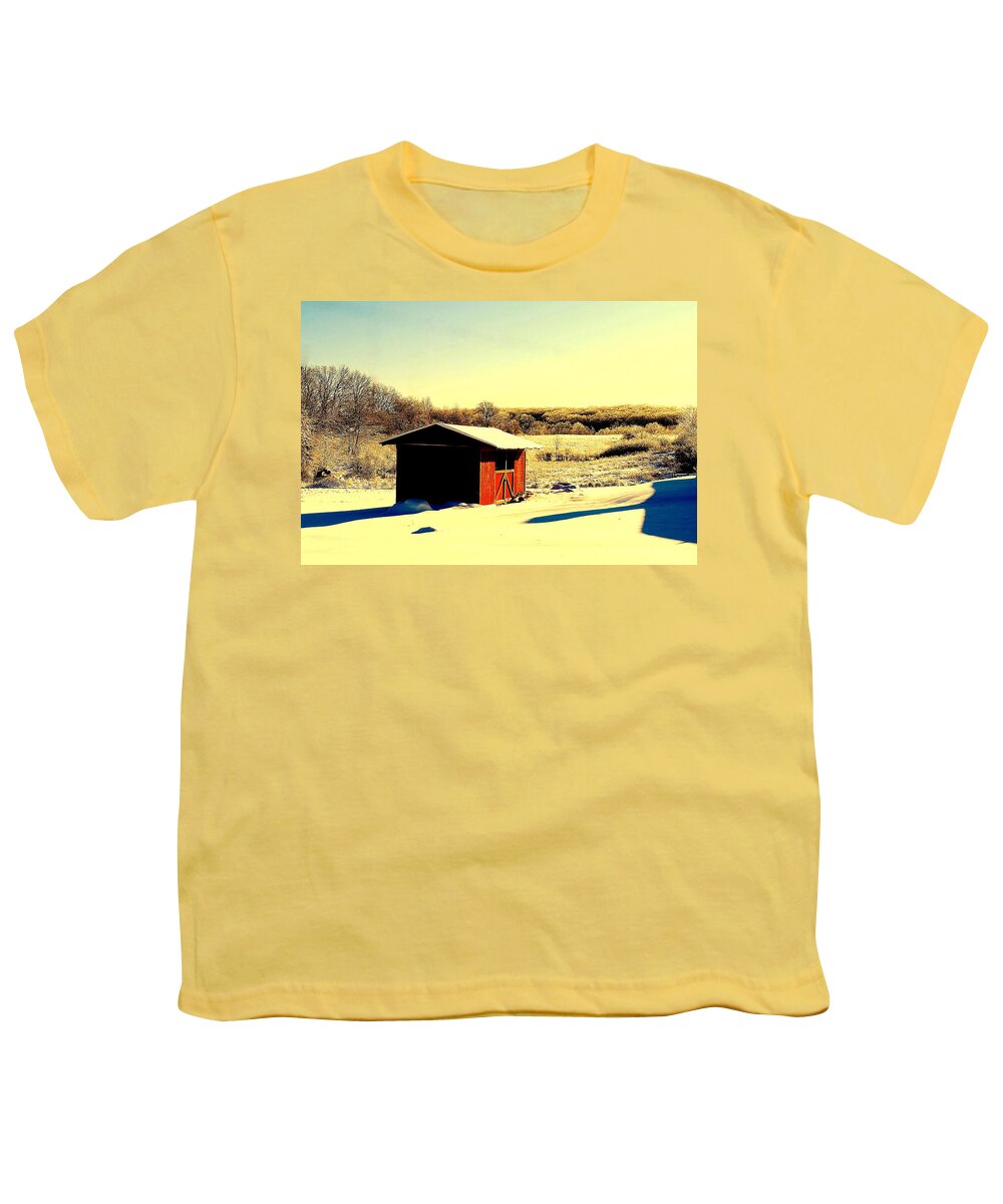Black Youth T-Shirt featuring the photograph Black and Color by Frozen in Time Fine Art Photography