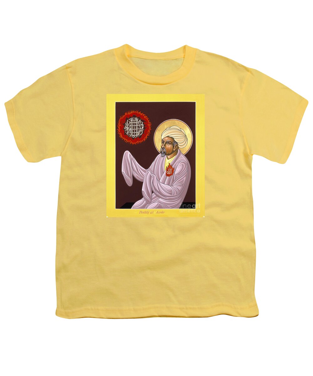 Islamic Mystic Youth T-Shirt featuring the painting Islamic Mystic and Martyr al Hallaj 127 by William Hart McNichols