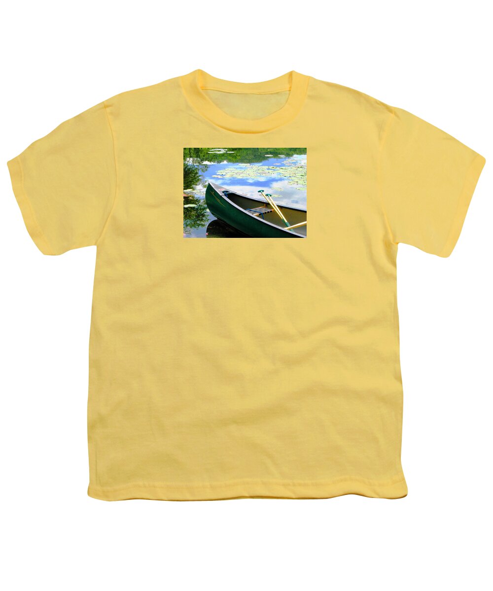 Canoes Youth T-Shirt featuring the photograph Let's Go Out In The Old Town by Angela Davies
