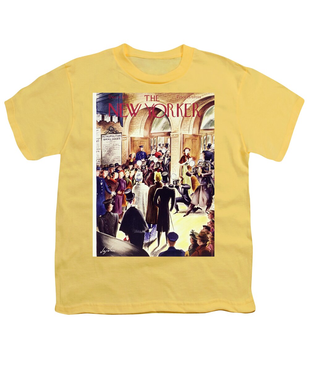 The Old Met Youth T-Shirt featuring the painting New Yorker December 4 1937 by Constantin Alajalov