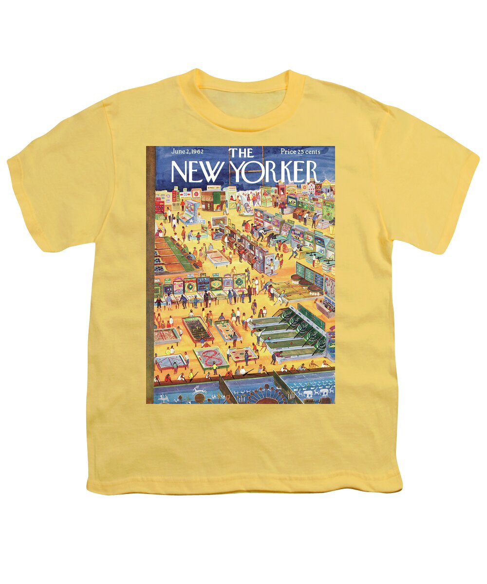Carnival Youth T-Shirt featuring the painting New Yorker June 2nd, 1962 by Anatol Kovarsky