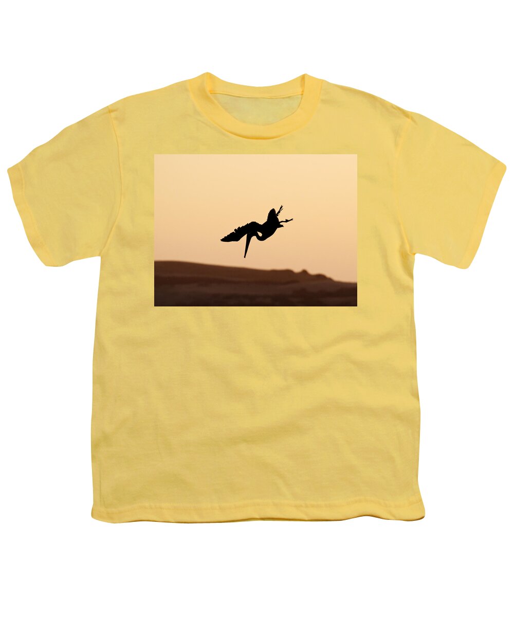 United States Youth T-Shirt featuring the photograph Taking a Dive by Darin Volpe