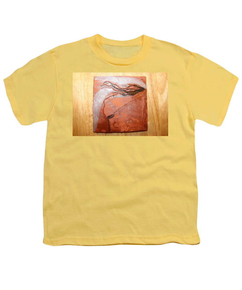 Jesus Youth T-Shirt featuring the ceramic art Dreams - tile #4 by Gloria Ssali