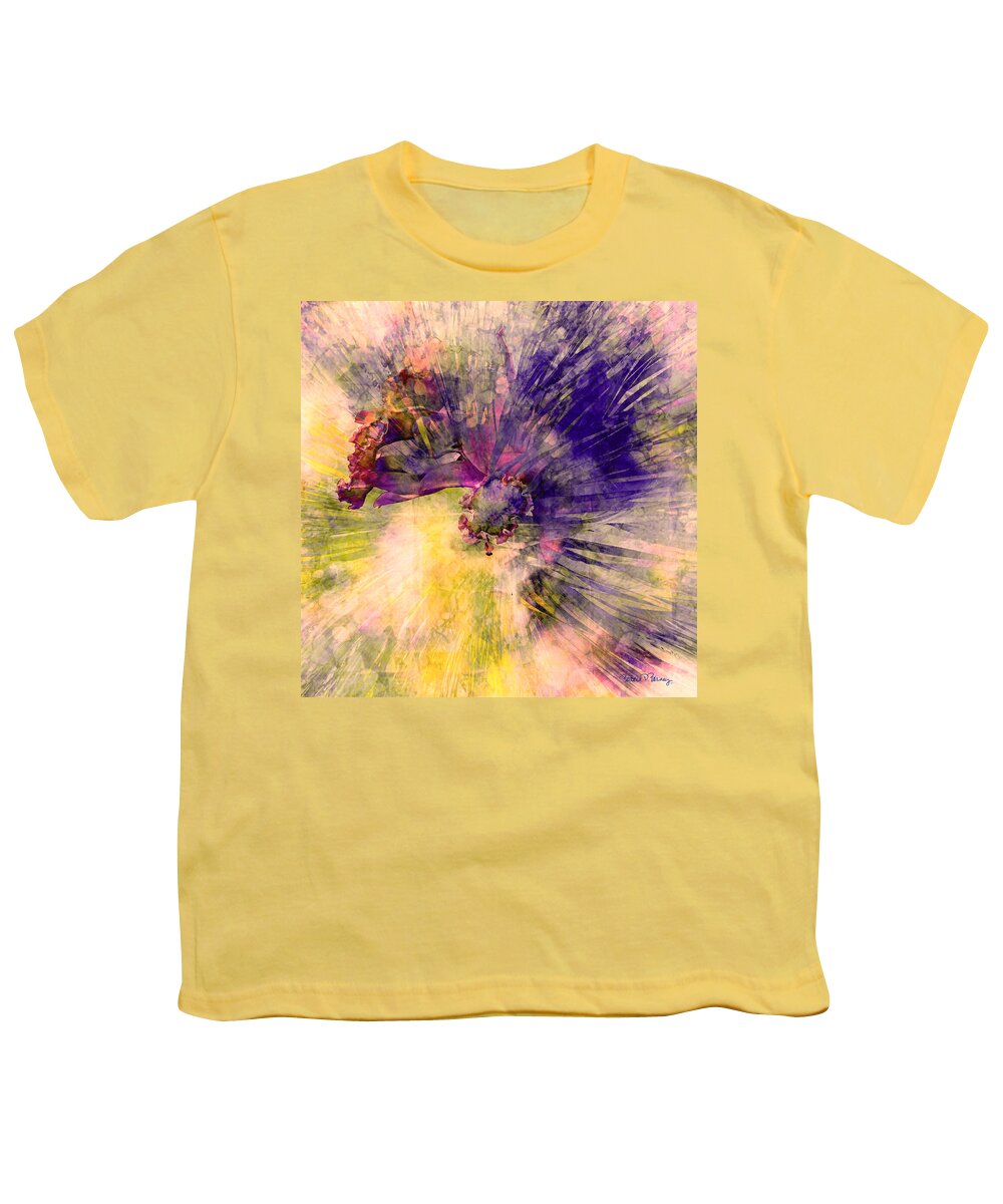 Floral Youth T-Shirt featuring the digital art A Little Romance by Barbara Berney