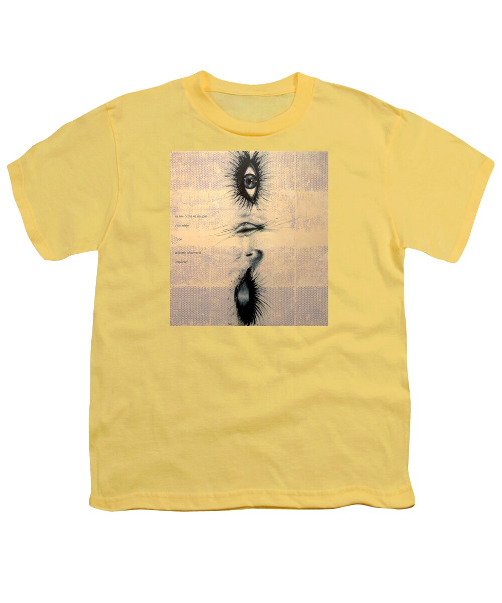 Blink Youth T-Shirt featuring the painting In The Blink Of An Eye #1 by Ingrid Van Amsterdam