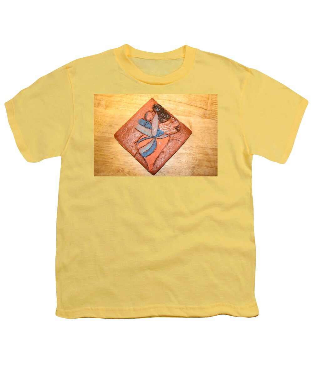 Jesus Youth T-Shirt featuring the ceramic art Akaweese - Tile #2 by Gloria Ssali