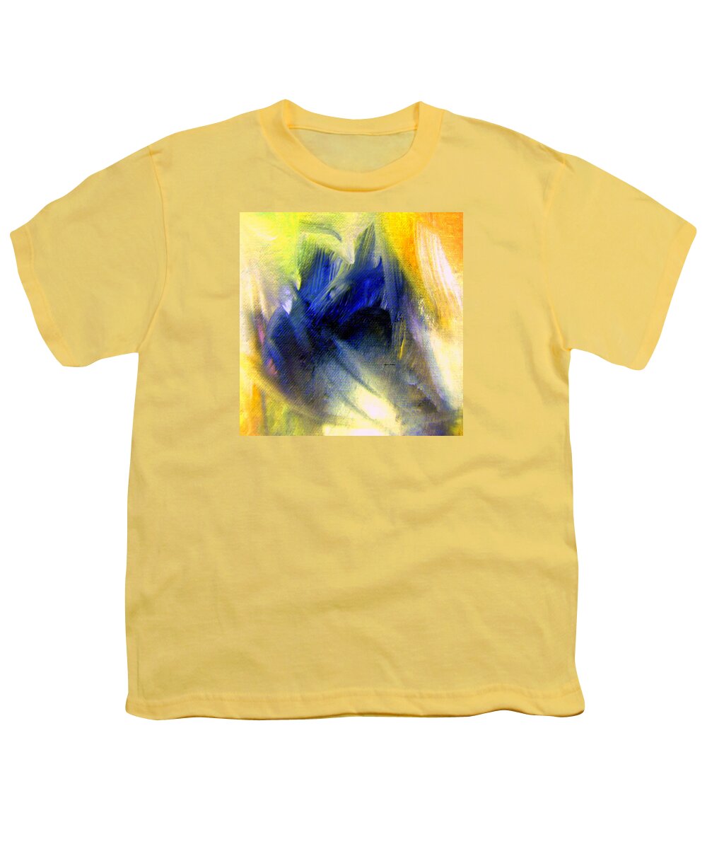 Art Youth T-Shirt featuring the painting Abstract 9649 by Rafael Salazar