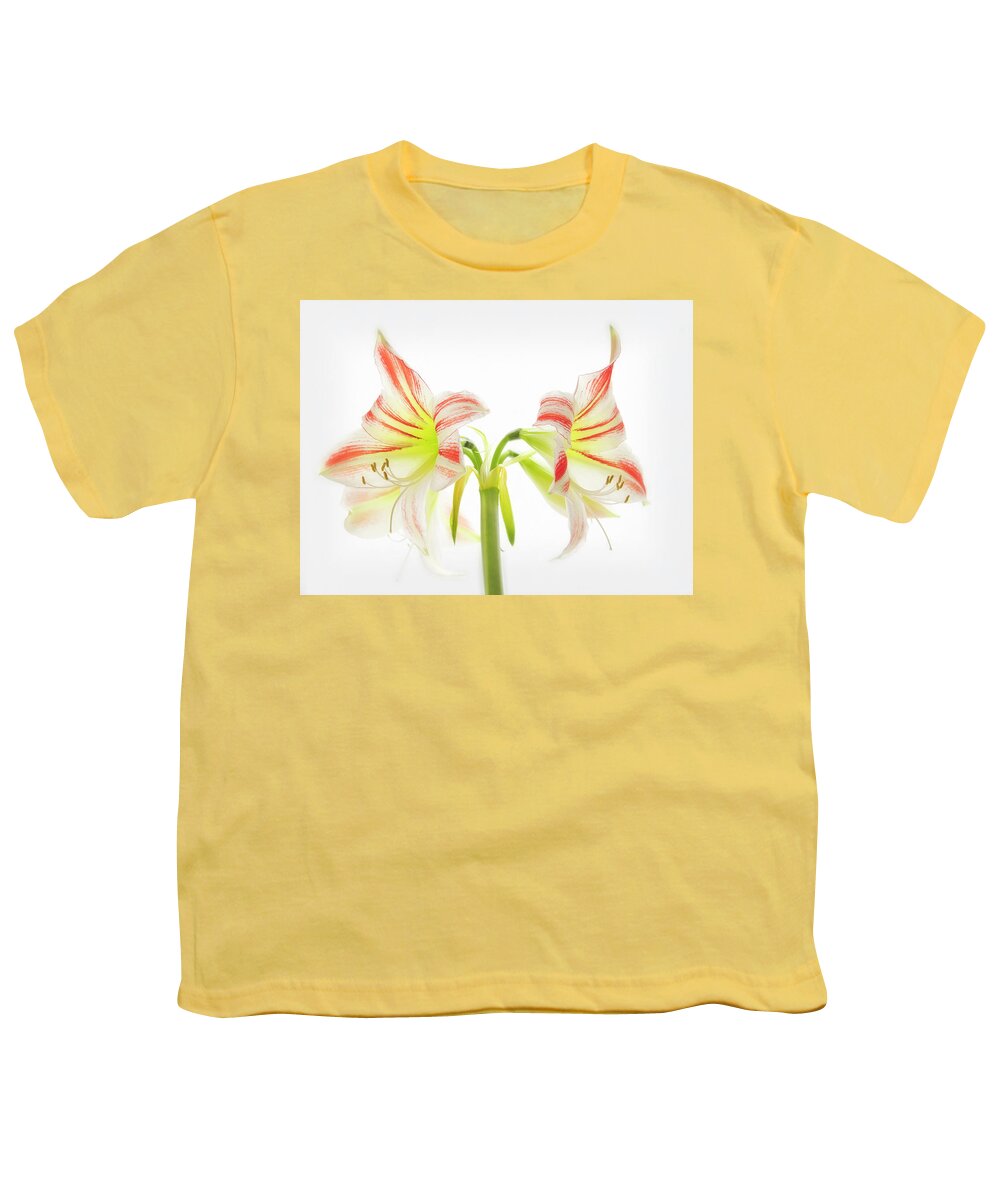 Amaryllis Youth T-Shirt featuring the photograph Amorice by Usha Peddamatham