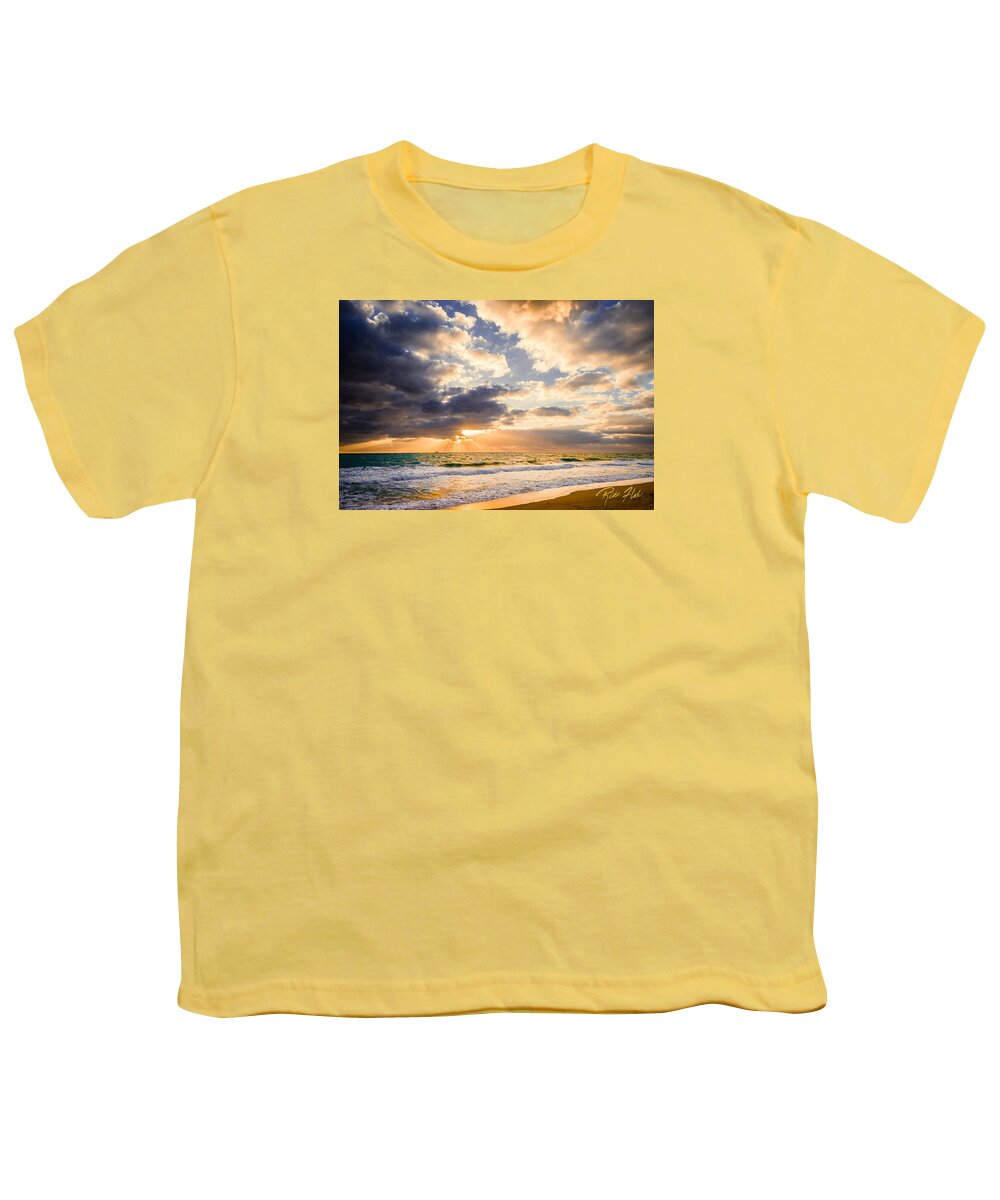 Florida Youth T-Shirt featuring the photograph Atlantic Sunrise by Rikk Flohr