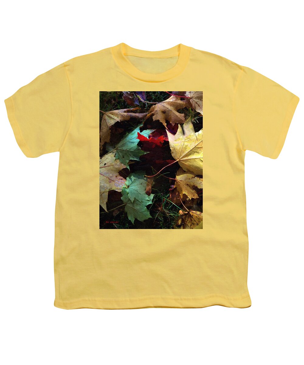 Autumn Youth T-Shirt featuring the painting Autumn Carpet by RC DeWinter