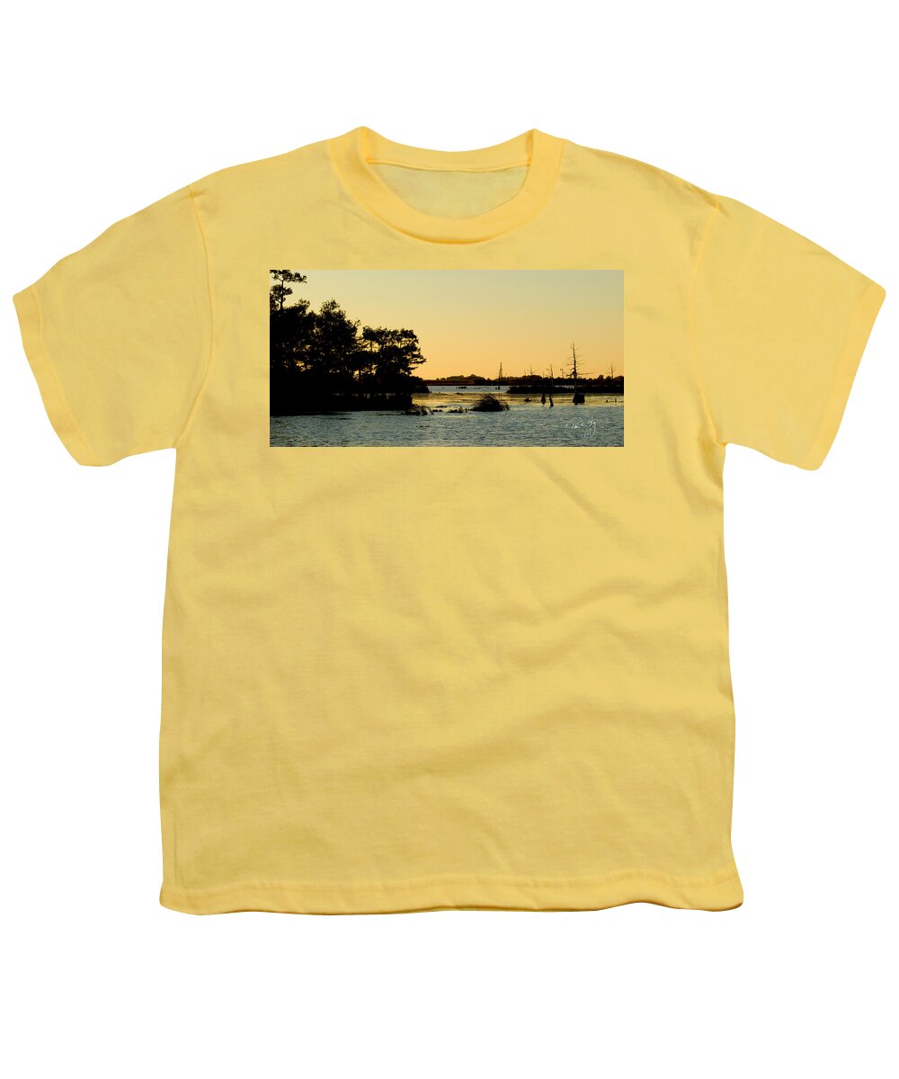 Gulf Of Mexico Youth T-Shirt featuring the photograph Bayou Sunset Venice Louisiana by Paul Gaj
