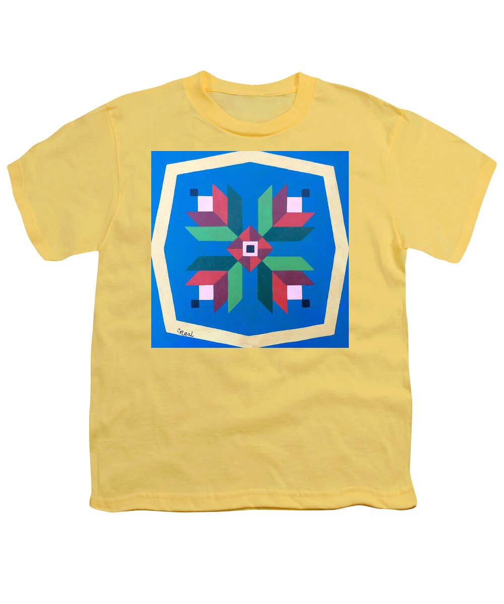 Blossom Youth T-Shirt featuring the painting Blossom by Carol Neal