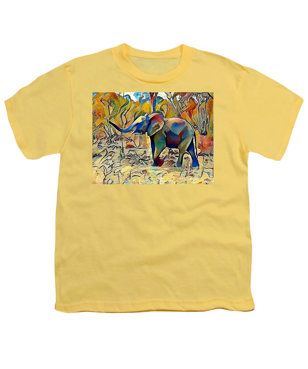 Elephant Youth T-Shirt featuring the photograph Ellie by Gini Moore