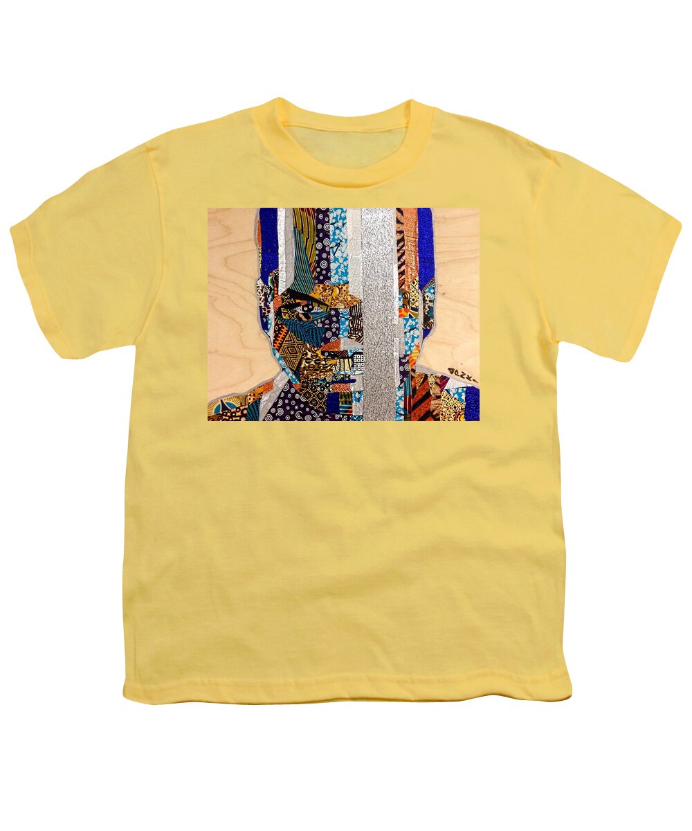 Sci-fi Youth T-Shirt featuring the tapestry - textile Finn Star Wars Awakens Afrofuturist by Apanaki Temitayo M