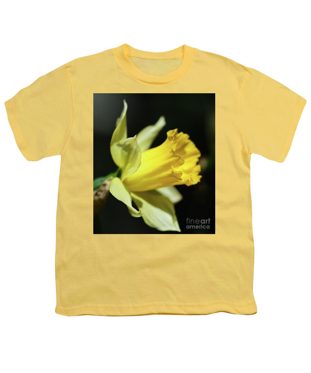 Flowers Youth T-Shirt featuring the photograph First Sign of Spring by Cindy Manero