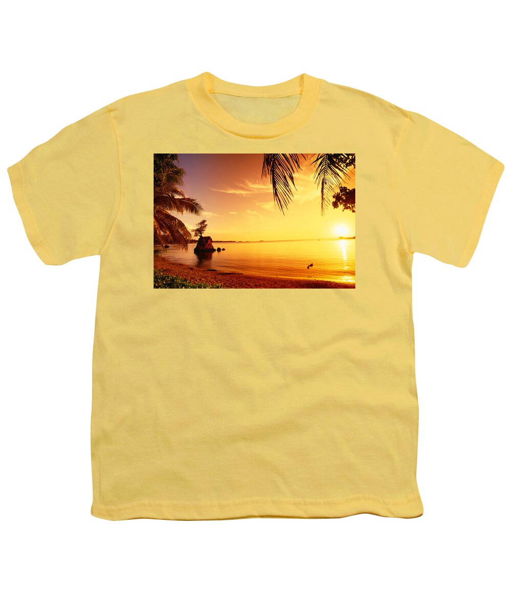 Agat Youth T-Shirt featuring the photograph Guam, Agat Bay by Dave Fleetham - Printscapes