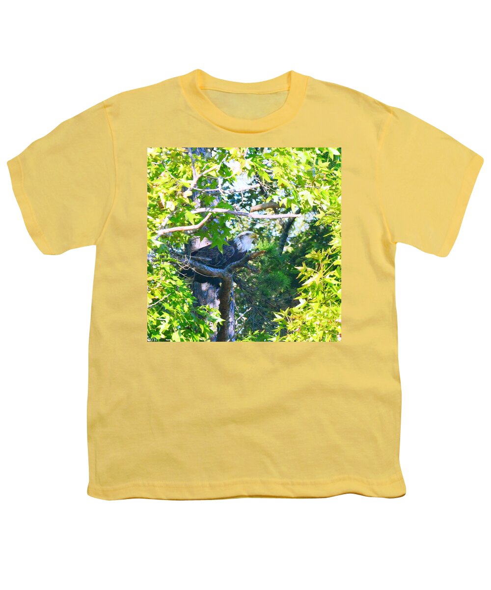 Hiding In The Trees Youth T-Shirt featuring the photograph Hiding In The Trees by Lisa Wooten