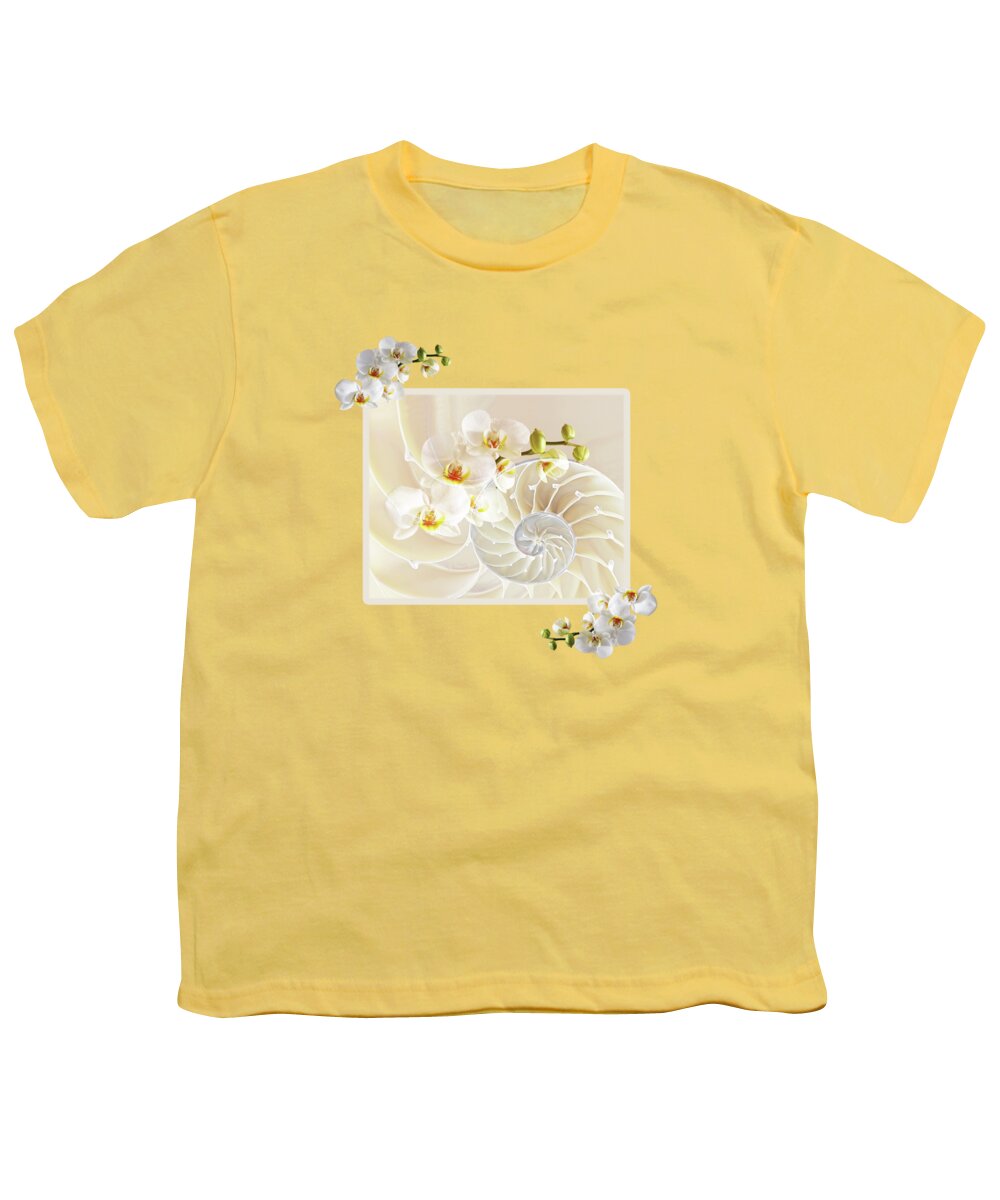 Nautilus Shell Youth T-Shirt featuring the photograph Natural Fusion by Gill Billington