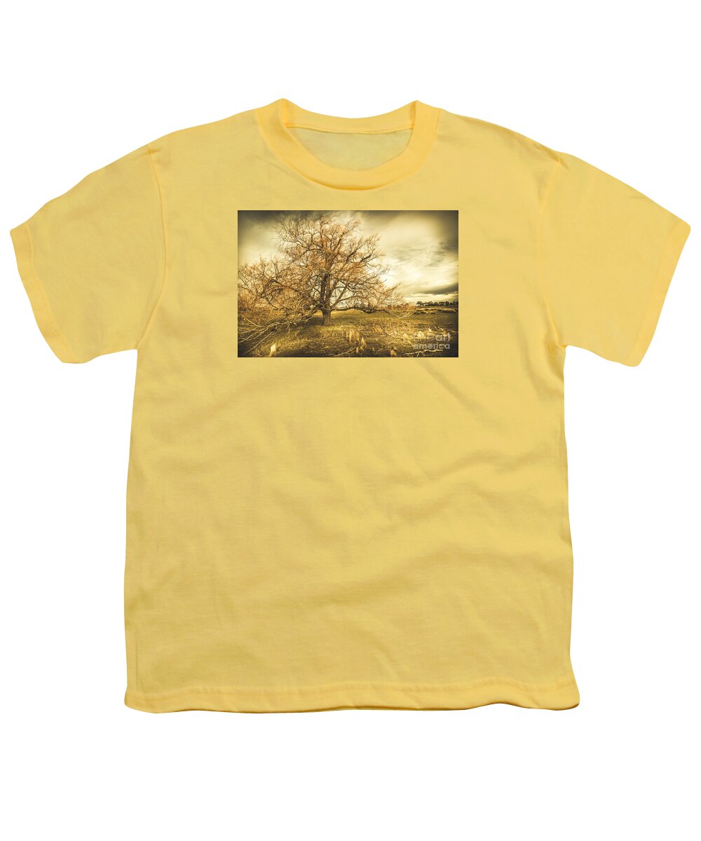 Autumn Youth T-Shirt featuring the photograph Oatlands autumn tree by Jorgo Photography