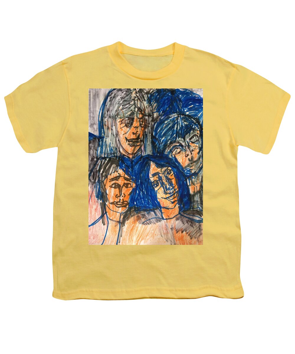 Expressive Youth T-Shirt featuring the painting Old Rockers by Judith Redman