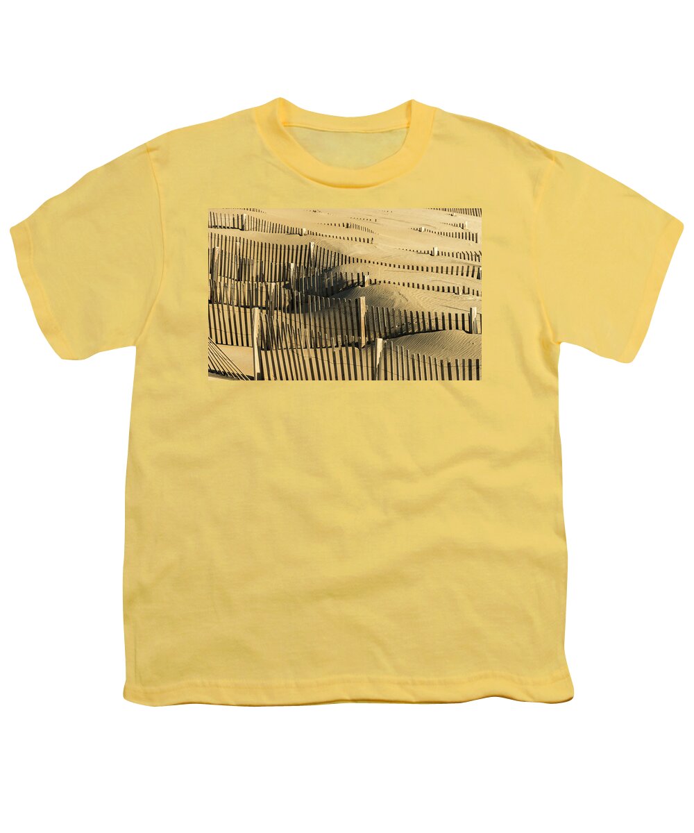 Landscapes Youth T-Shirt featuring the photograph Sand Dunes of the Outer Banks by Donald Brown