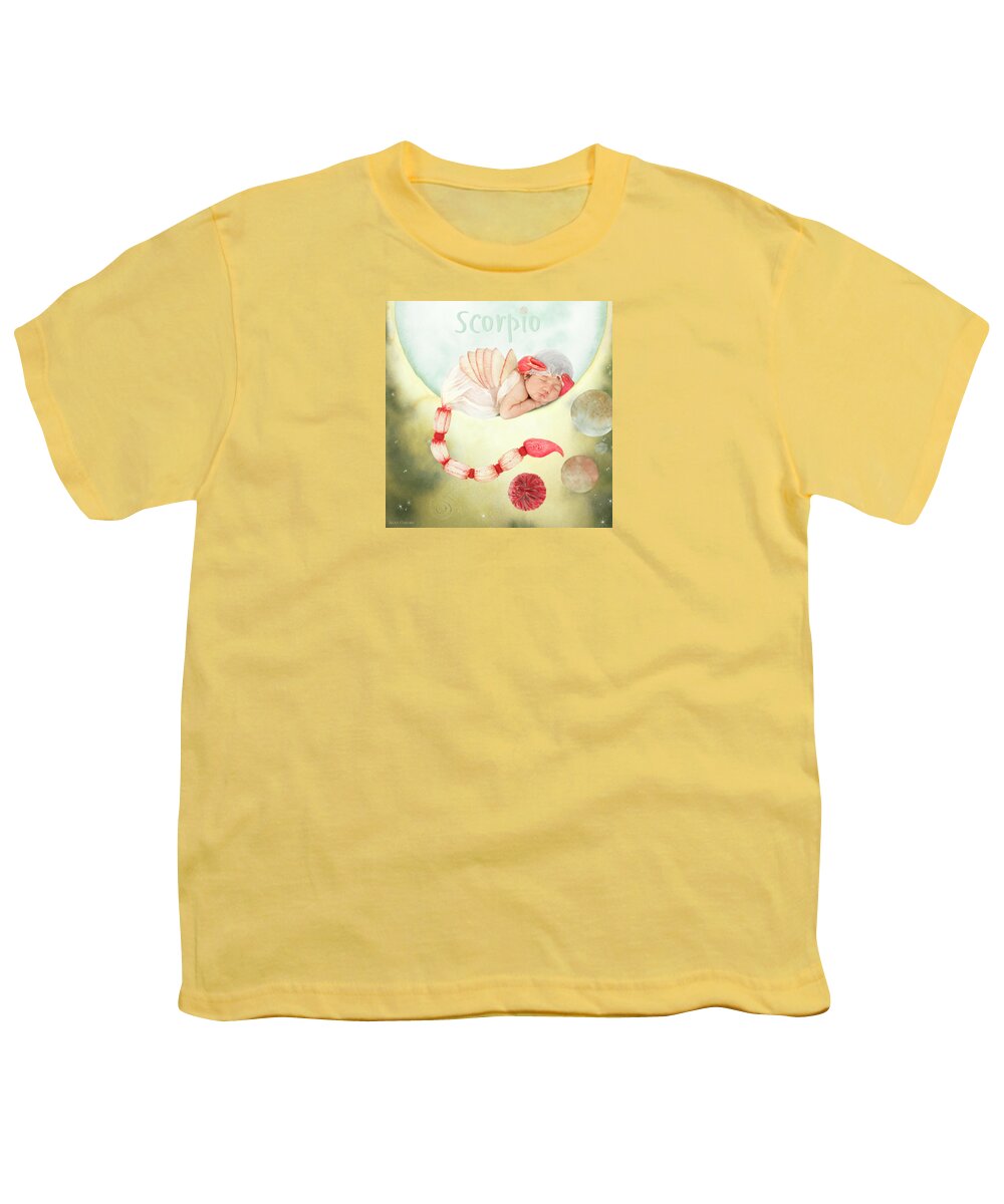Scorpio Youth T-Shirt featuring the photograph Scorpio by Anne Geddes