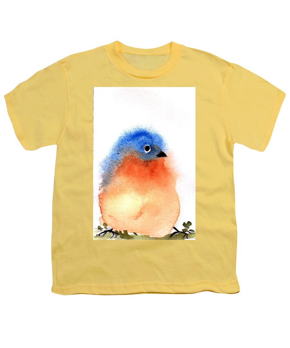 Bird Youth T-Shirt featuring the painting Silly Bird #2 by Anne Duke