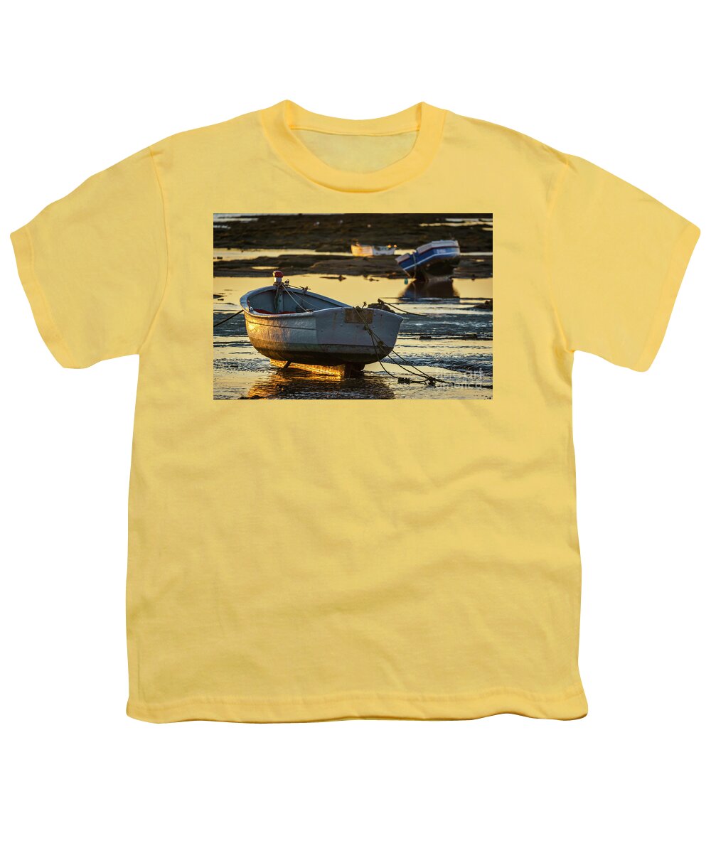 Andalucia Youth T-Shirt featuring the photograph Sunkissed Keel La Caleta Cadiz Spain by Pablo Avanzini