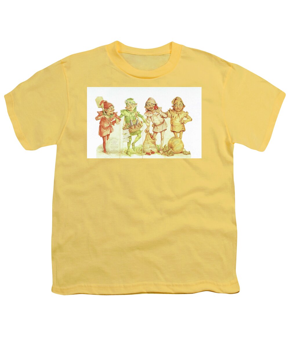  Youth T-Shirt featuring the painting The Little Elves by Reynold Jay