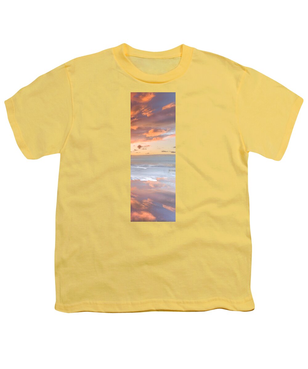 Clouds Youth T-Shirt featuring the photograph Wildfire on the Sea by Debra and Dave Vanderlaan