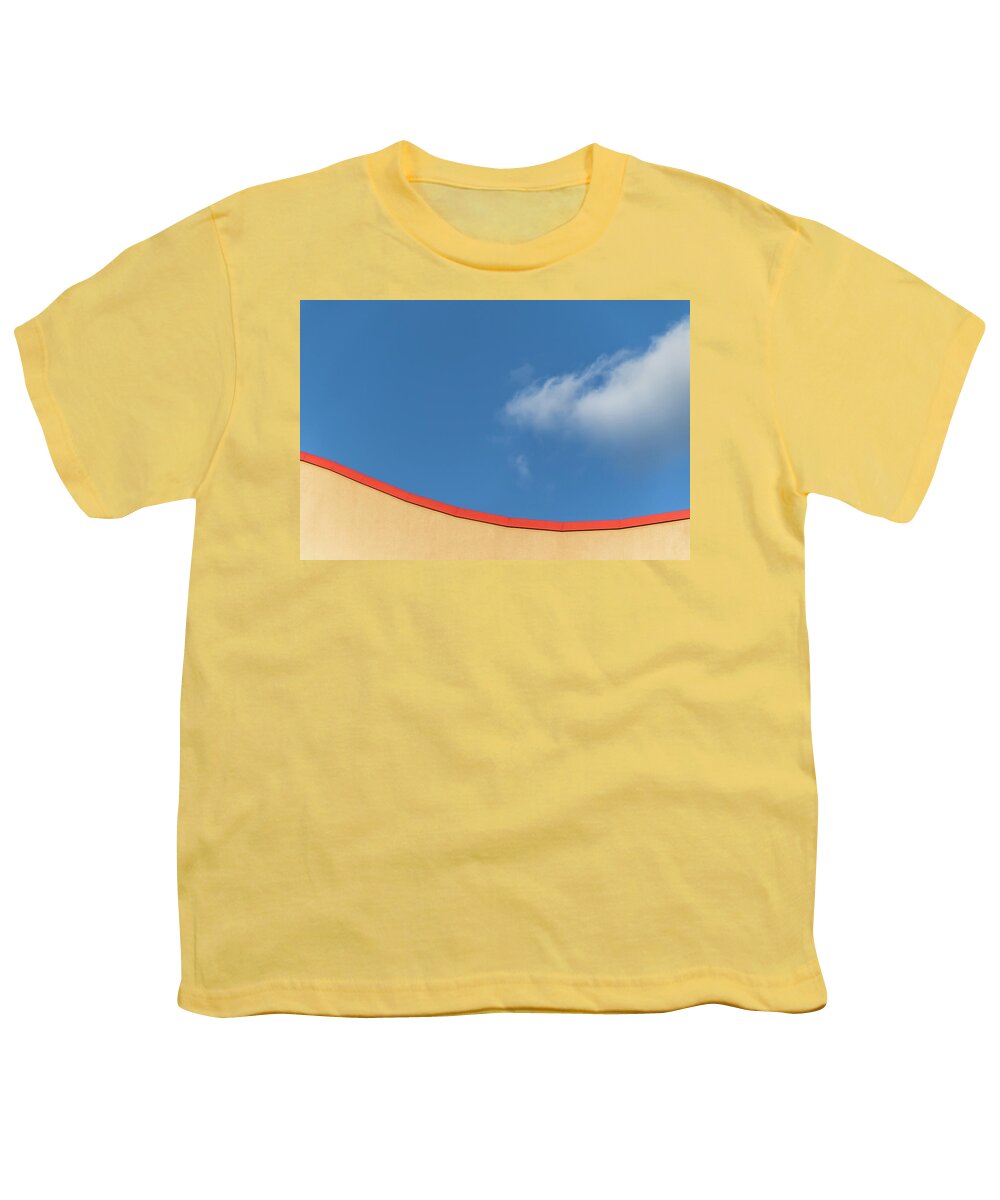 Curve Youth T-Shirt featuring the photograph Yellow and Blue - by Julie Weber