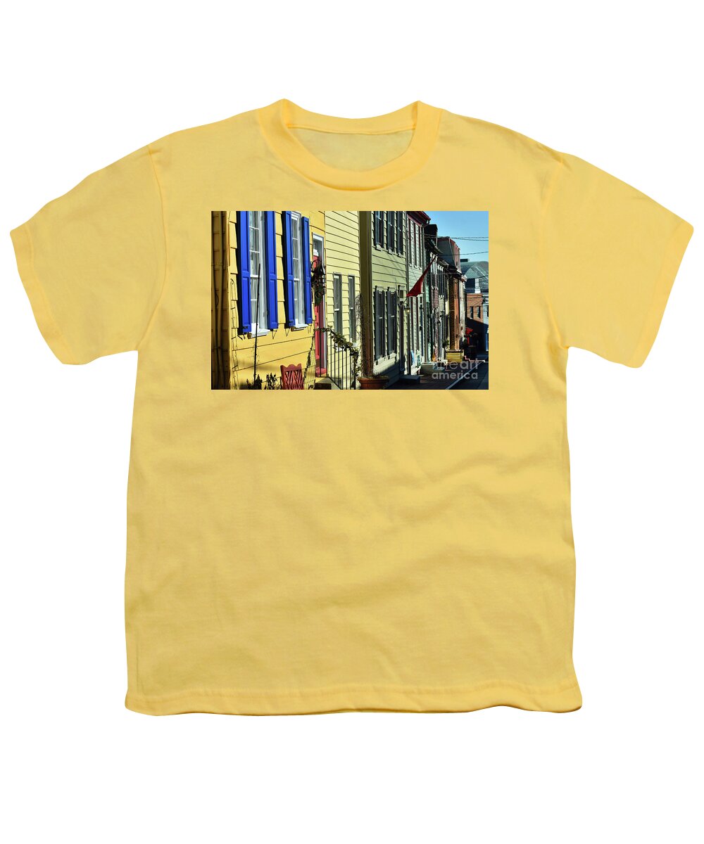 Culture Youth T-Shirt featuring the photograph Annapolis Row by Skip Willits