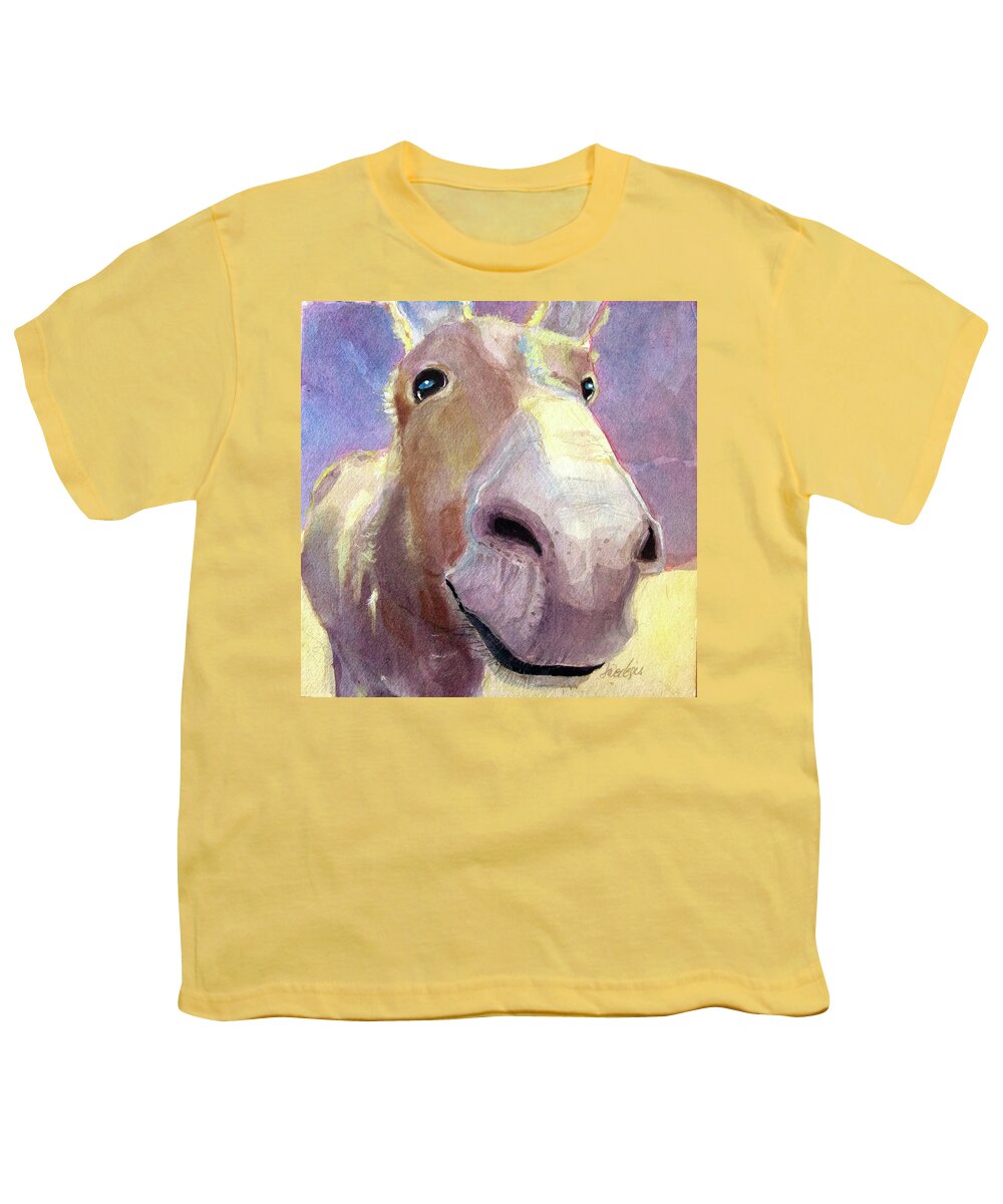 Wild Youth T-Shirt featuring the painting Happy And I Know It by Sheila Wedegis