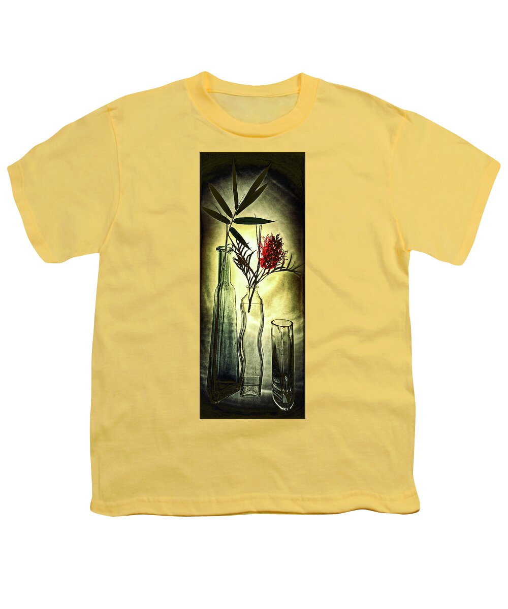 Three Youth T-Shirt featuring the photograph Still life with three vases by Andrei SKY