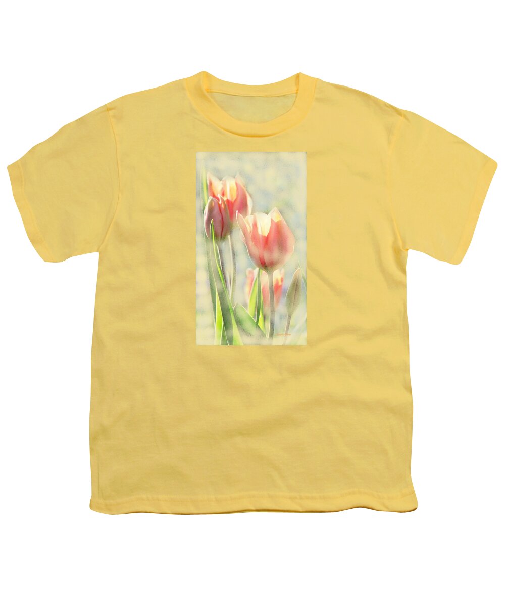 Tulips Youth T-Shirt featuring the photograph The Scent of Tulips by Angela Davies