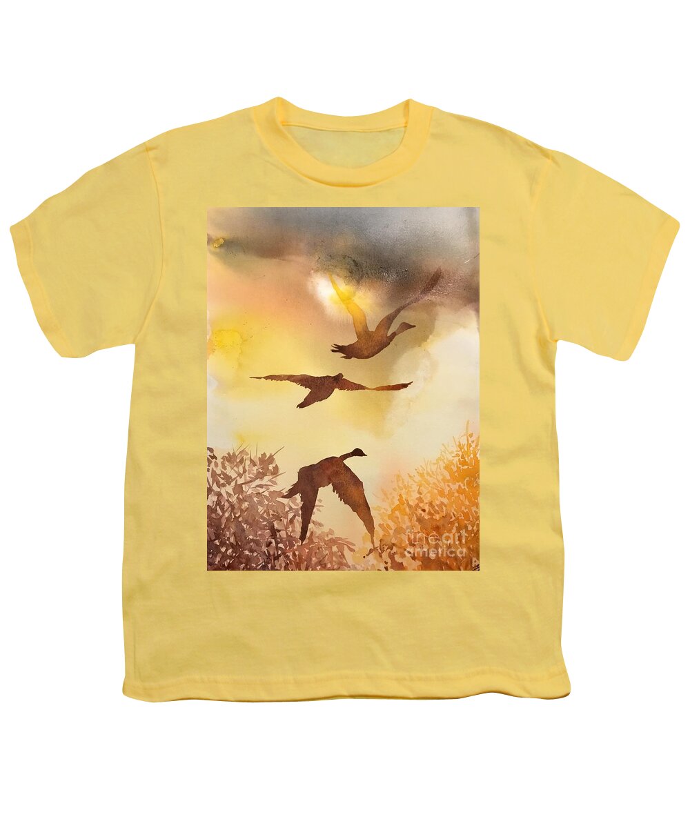 272020 Youth T-Shirt featuring the painting 272020 by Han in Huang wong