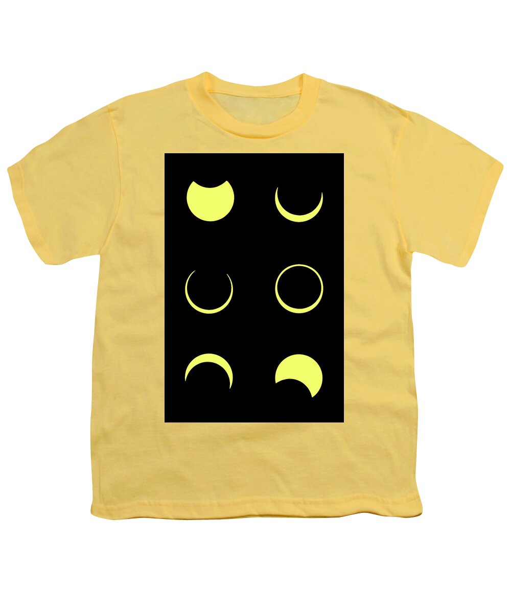 Eclipse Youth T-Shirt featuring the photograph Annular Eclipse October 14 2023 Albuquerque NM by Prior Art Design