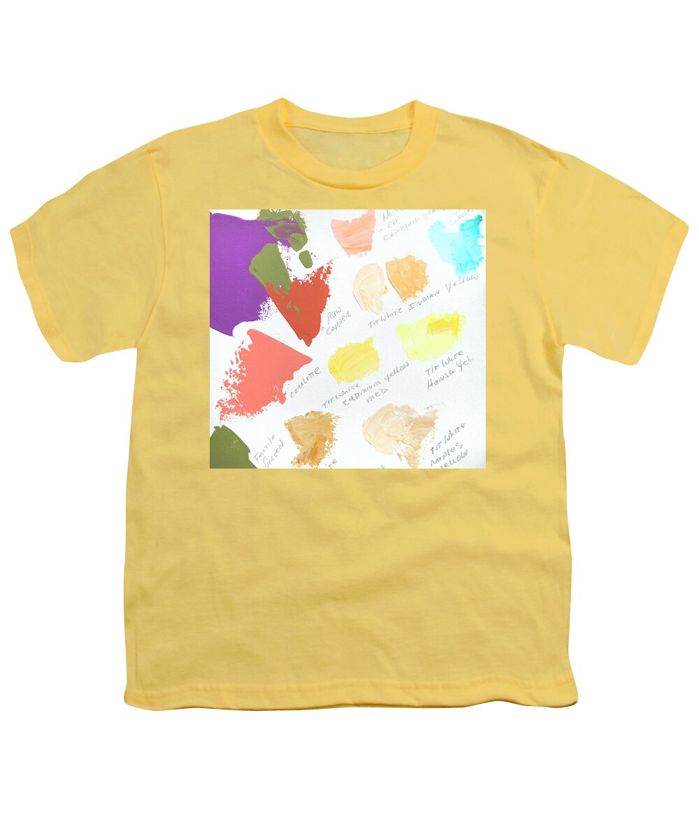 Face Mask Youth T-Shirt featuring the photograph Artist Paint Splotch by Theresa Tahara